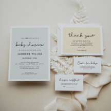 Cute whimsical typography Baby shower