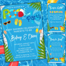 Boy Baby Shower Pool Party for Summer