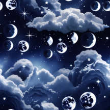 Notebook – Luxury Celestial Moon Phase Cosmic