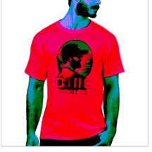 Cool Bearded Gamer Silhouette T-Shirt