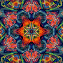 Psychedelic Colorful Kaleidoscope Pattern