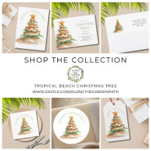 Tropical Beach Christmas Tree
