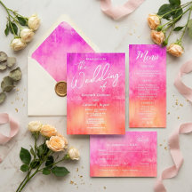 Blush Watercolor Wedding Collection