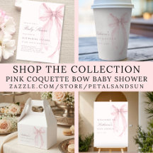 Pink Coquette Bow Baby Shower