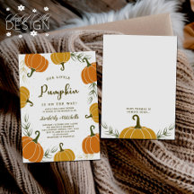 Rustic Little Pumpkin Fall Baby Shower Collection