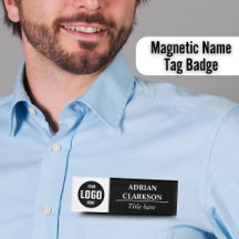 Elegant Personalized Badges - Custom Name Tags