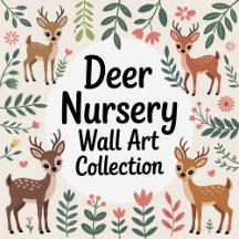 Deer Desings for Nursery Wall Art