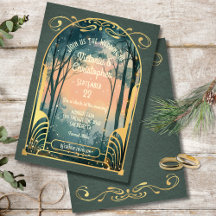 Enchanted Forest Art Nouveau Wedding