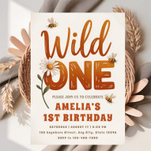 Cute Wild One Daisy Theme 1st Birthday Girl Photo