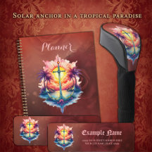 Solar anchor in a tropical paradise.