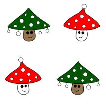 Festive Mushrooms