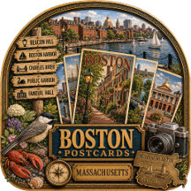 Boston Massachusetts Postcards/Gifts