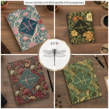 Elegant William Morris Floral Personal Planners
