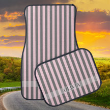 Pink and Gray Stripes Elegant Modern Girly Gifts