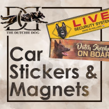 Dutch Shepherd - car magnets and stickers