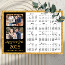 2026 Calendar Family Photo Magnetic Card