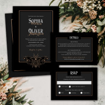 Romantic Gothic Dark Butterfly wedding collection