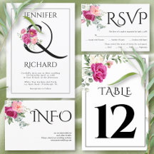 Eucalyptus branch with pink rose flowers wedding