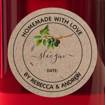 Sloe Gin Editable Sticker   Labels 