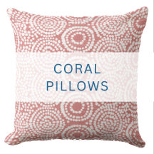 CORAL THROW PILLOWS COLLECTION