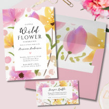 Spring Floral Girl's Baby Shower Collection
