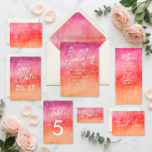 Blush Watercolor Wedding Collection