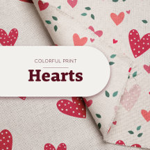 Colorful Hearts Print