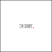 Apology Cards