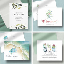 Change Of Address Moving Announcements