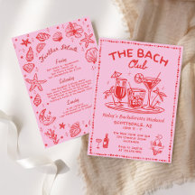 Pink Whimsical Cocktail Bachelorette
