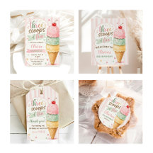 Three Scoops Of Fun 3rd Birthday Party 