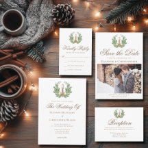 Elegant Christmas Candle Wreath Wedding