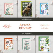 Jurassic Celebration Dinosaur Kids Birthday Party