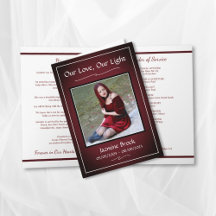 Red & Black Photo Memorial Collection