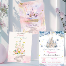 Watercolor Castle Birthday 