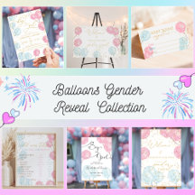 Balloons gender reveal