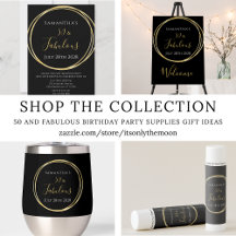 50 and Fabulous Birthday Party Supplies Gift Ideas