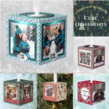 Cube Christmas Ornaments
