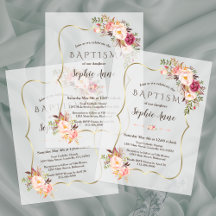 Religious Vellum Invitations Collection