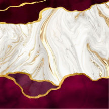 Elegant Burgundy and Gold Agate Wedding