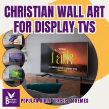 CHRISTIAN WIDESCREEN WALL ART For Display TVs 