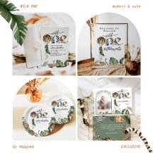 Wild One Modern Gender Neutral first Birthday 