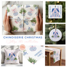 Chinoiserie Preppy Christmas Home Decor & Supplies
