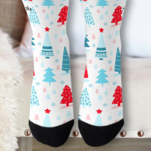 Christmas deer & trees pattern