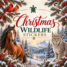 Christmas Wildlife Stickers