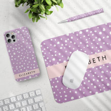 Lilac Dalmatian Dots - Home Decor Collection