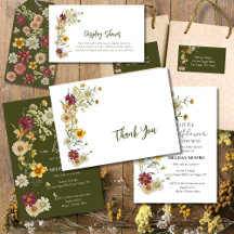 Sage Green Wildflower Rustic Boho Baby Shower