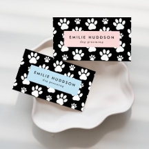 Pattern Of Paws Business Cards Collection