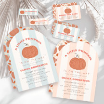 Little Pumpkin Stripes Baby Shower