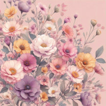 Floral modern Rose pink design